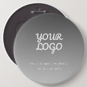 Ihr Firmenlogo und Text | Dark Gray Ombre Button (Vorne & Hinten)