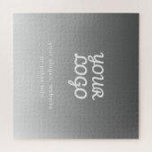 Ihr Firmenlogo und Text | Dark Gray Ombre Puzzle (Horizontal)