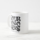 Ihr Firmenlogo und Text Einfach 2-seitig Kaffeetasse (Vorderseite Links)