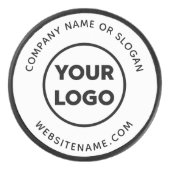 Ihr Firmenlogo und Text Eishockey Puck (Vorderseite)