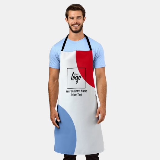 Ihr Firmenlogo und Text Schürze (Getragen)
