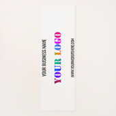 Ihr Firmenlogo und Text-Yoga-Mat-Beispiel Yogamatte (Rückseite)