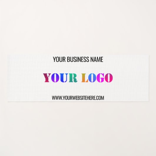 Ihr Firmenlogo und Text-Yoga-Mat-Beispiel Yogamatte (Vorderseite (Horizontal))