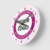 Ihr Firmenlogo und Vorlage für die benutzerdefinie Runde Wanduhr (Winkel)