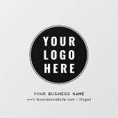 Ihr Firmenlogo und Website-Marketing Fensteraufkleber (Blatt)
