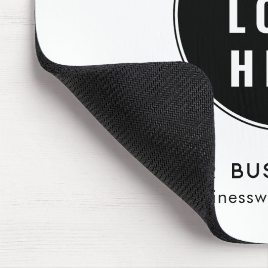 Ihr Firmenlogo und Website-Marketing Mousepad (Ecke)
