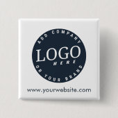 Ihr Firmenlogo und Website-spezifische Werbeaktion Button (Vorderseite)