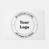 Ihr Firmenlogo und Werbetext | weiß Fußmatte (Vorderseite)