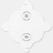 Ihr Firmenlogo und Werbetext | weiß Geschenkschachtel (Ungefaltet)