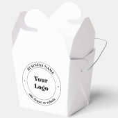 Ihr Firmenlogo und Werbetext | weiß Geschenkschachtel (Offen)