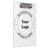 Ihr Firmenlogo und Werbetext | weiß Klemmbrett (Rechts)
