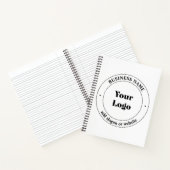 Ihr Firmenlogo und Werbetext | weiß Notizblock (Innenseite)