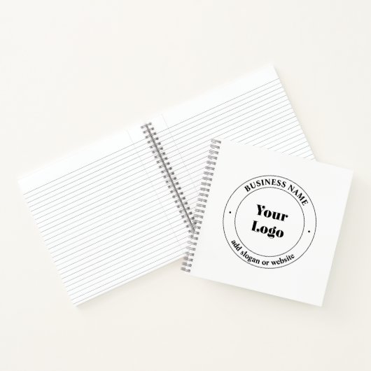Ihr Firmenlogo und Werbetext | weiß Notizblock (Innenseite)