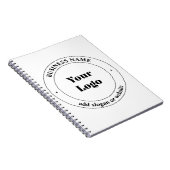 Ihr Firmenlogo und Werbetext | weiß Notizblock (Rechte Seite)