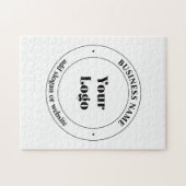 Ihr Firmenlogo und Werbetext | weiß Puzzle (Horizontal)