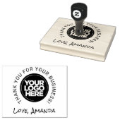 Ihr Firmenlogo Vielen Dank Gummistempel (Stempel)