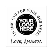 Ihr Firmenlogo Vielen Dank Gummistempel (Prägung)