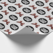 Ihr Firmenlogo - Vintag grau Geschenkpapier (Ecke)