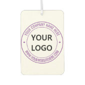 Ihr Firmenlogo Website Air Freshener Autolufterfrischer (Vorderseite)