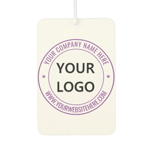 Ihr Firmenlogo Website Air Freshener Autolufterfrischer (Vorderseite)