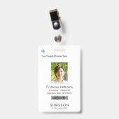 Ihr Firmenlogo Weiße, moderne Abzeichen Ausweis (Front with Clip)