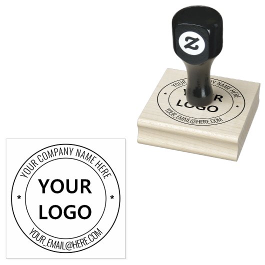 Ihr Firmenlogo Werbe-Logo Personalisiert Gummistempel (Stempel)