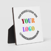 Ihr Firmenlogo Werbe-Social-Media-Name Fotoplatte (Vorderseite)