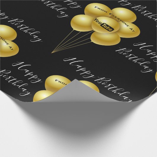 Ihr Firmenlogo zum Geburtstag hinzufügen Geschenkpapier (Ecke)