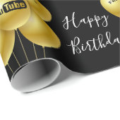 Ihr Firmenlogo zum Geburtstag hinzufügen Geschenkpapier (Rolleneckpunkt)