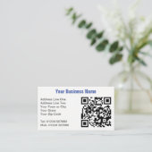 Ihr Firmenname auf einem Van Plus QR-Code Visitenkarte (Stehend Vorderseite)