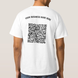 Ihr Firmenname Branded QR Code T-Shirt Beispiel