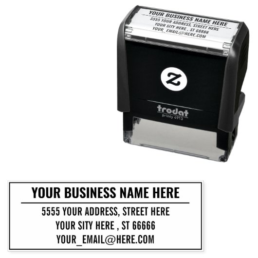 Ihr Firmenname E-Mail-Adresse Stempel Beispiel (Beispiel)