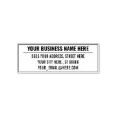 Ihr Firmenname E-Mail-Adresse Stempel Beispiel (Design)