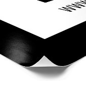 Ihr Firmenname & editierbarer QR-Code Poster (Ecke)