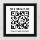 Ihr Firmenname & editierbarer QR-Code Programm (Vorderseite)