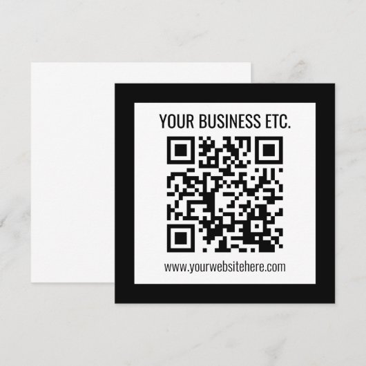 Ihr Firmenname & editierbarer QR-Code Programm (Vorne/Hinten)