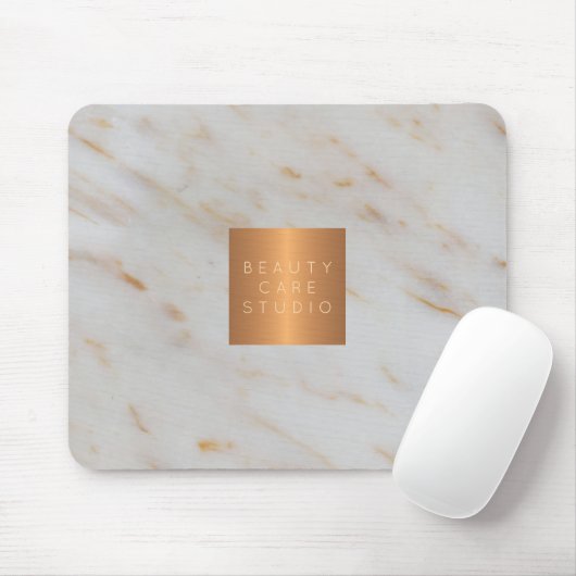 Ihr Firmenname: Kupfermetallic, grauem Marmor Mousepad (Mit Mouse)