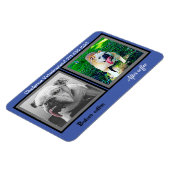 Ihr Firmenname, lustiger Bulldogge Magnet (Linke Seite)