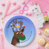 Ihr Firmenname lustiges covites Weihnachtsfest Par Pappteller (Party)