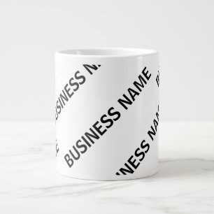 Ihr Firmenname Muster Schwarz & Weiß Jumbo-Tasse