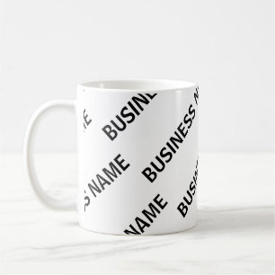 Ihr Firmenname Muster Schwarz & Weiß Kaffeetasse
