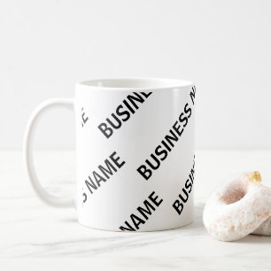 Ihr Firmenname Muster Schwarz & Weiß Kaffeetasse