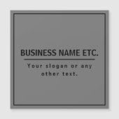 Ihr Firmenname oder Ihre Marke usw. Dunkelgrau und Magnetkarte (Vorderseite)