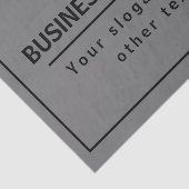 Ihr Firmenname oder Ihre Marke usw. Dunkelgrau und Seidenpapier (Ausschnitt)
