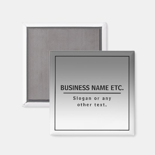 Ihr Firmenname oder Ihre Marke usw. Magnet (Vorderseite/Rückseite)