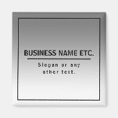 Ihr Firmenname oder Ihre Marke usw. Magnet (Vorne)