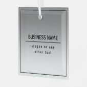 Ihr Firmenname oder Ihre Marke usw. Ornament Aus Glas (Vorderseite links)