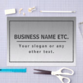 Ihr Firmenname oder Ihre Marke usw. Seidenpapier (Handwerk)