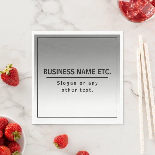 Ihr Firmenname oder Ihre Marke usw. Serviette (Beispiel)