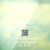 Ihr Firmenname speichert QR Code Social Media Fensteraufkleber (Blatt 3)